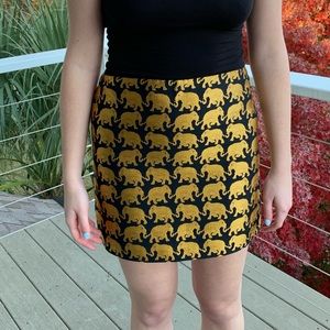 J. Crew Gold Elephant Holiday Mini